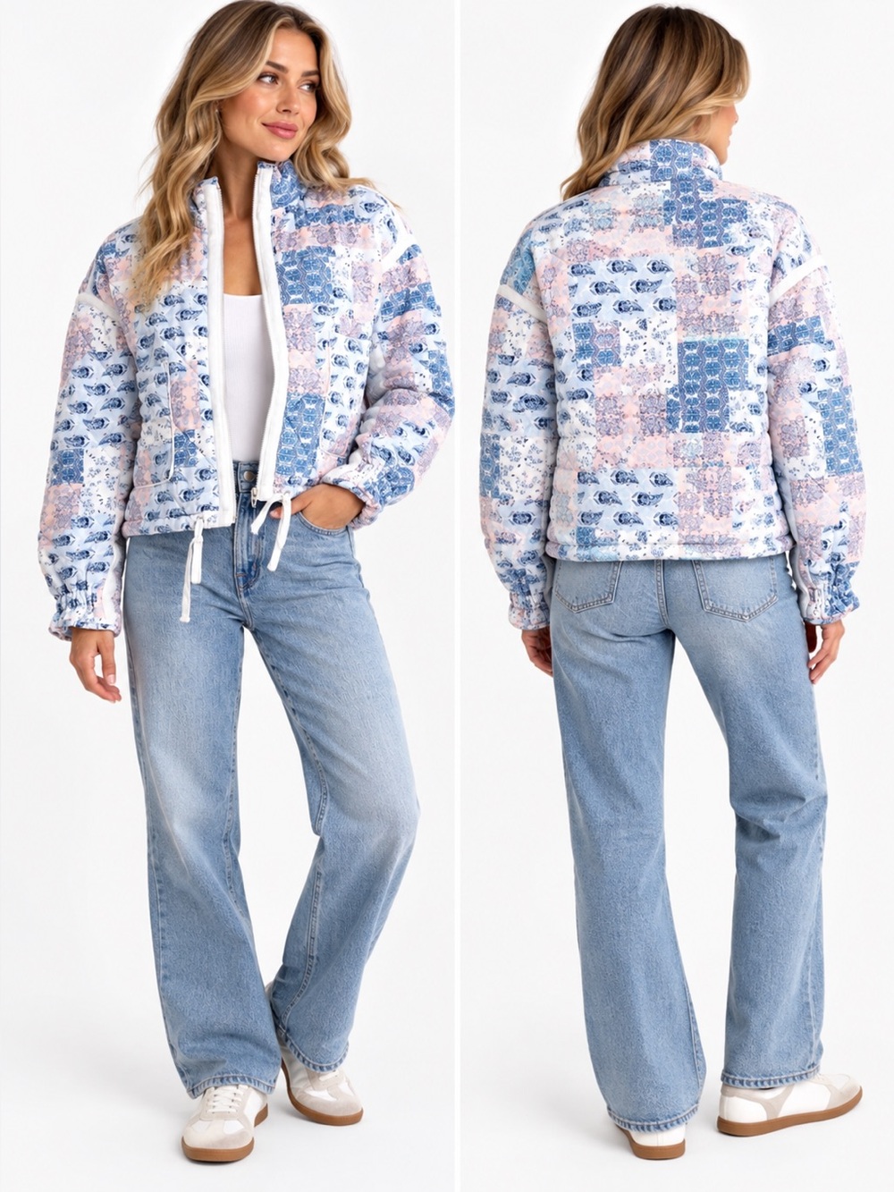 NWT BlankNYC Quilted Cropped Jacket